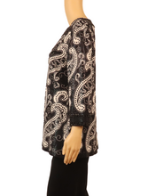 Load image into Gallery viewer, ST. JOHN Paisley Knit Tunic Top-NEW WITH TAGS
