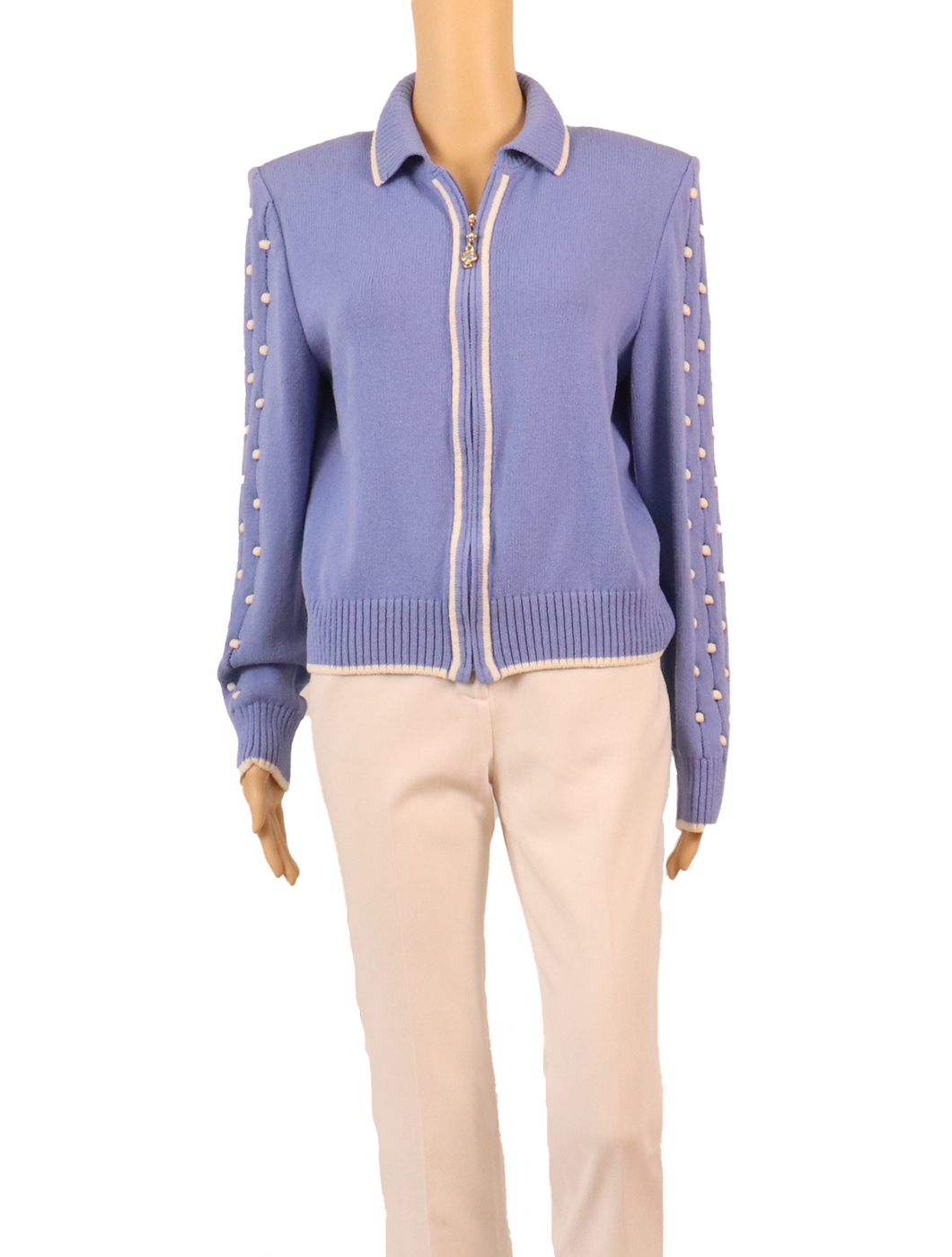 ST. JOHN EVENING Pom Knit Jacket