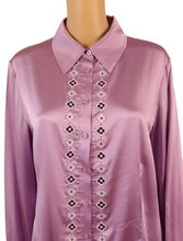 Load image into Gallery viewer, NEW WITH TAGS - ST. JOHN Silk Long Sleeve Button Up Top
