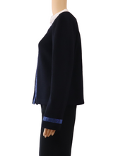 Load image into Gallery viewer, ST. JOHN Studded Pique Knit Cardigan
