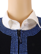 Load image into Gallery viewer, ST. JOHN Studded Pique Knit Cardigan
