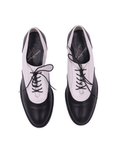 Load image into Gallery viewer, Salvatore Ferragamo x Yohji Yamamoto Black &amp; White Oxfords
