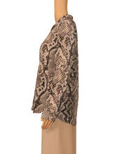 Load image into Gallery viewer, L&#39;AGENCE Snakeskin Print Silk Top
