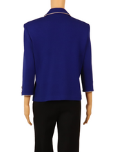 Load image into Gallery viewer, ST. JOHN Cobalt Blue Knit Jacket
