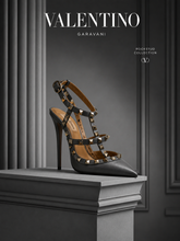 Load image into Gallery viewer, Valentino Leather T-Strap Pumps (Grey)
