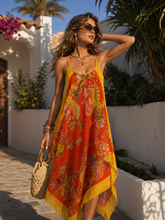 Load image into Gallery viewer, Van Gandie Scarf Hem Sheer Sundress [EBAY Only]
