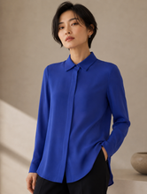 Load image into Gallery viewer, Vince Silk Button-Down Blouse
