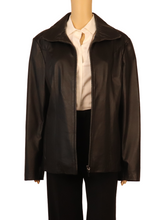 Load image into Gallery viewer, Vintage Black Leather Jacket
