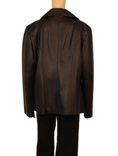 Load image into Gallery viewer, Vintage Black Leather Jacket
