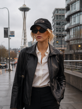 Load image into Gallery viewer, Vintage Black Leather Jacket
