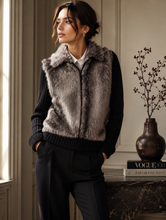 Load image into Gallery viewer, Vintage Knit Faux Fur Sweater
