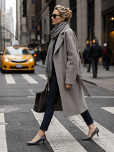 Load image into Gallery viewer, Vintage Salvatore Ferragamo Grey Kitten Heels
