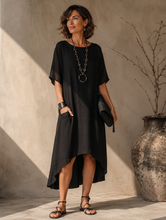 Load image into Gallery viewer, WILT Viscose Black Dress

