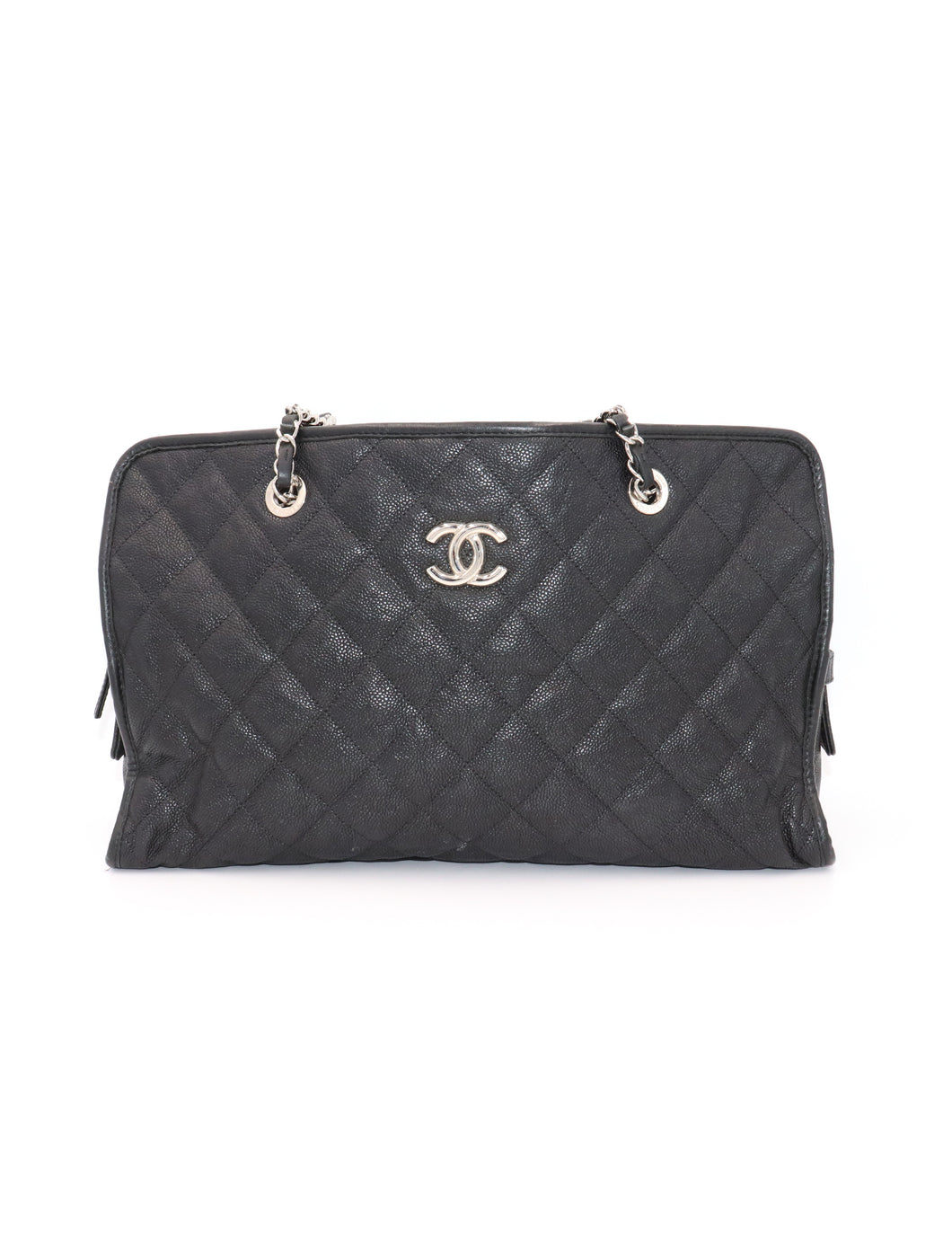 Chanel Caviar Tote Bag - 127 For Sale on 1stDibs  chanel caviar leather  tote bag, chanel black caviar tote, chanel cc tote bag