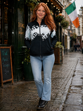 Load image into Gallery viewer, Valentino Logo Jacquard Zip Jacket (Black/White)
