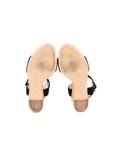 Load image into Gallery viewer, Gianvito Rossi Suede Cork Wedges
