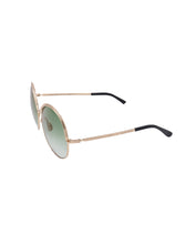 Load image into Gallery viewer, Elie Saab ES 011S Gold Round Sunglasses
