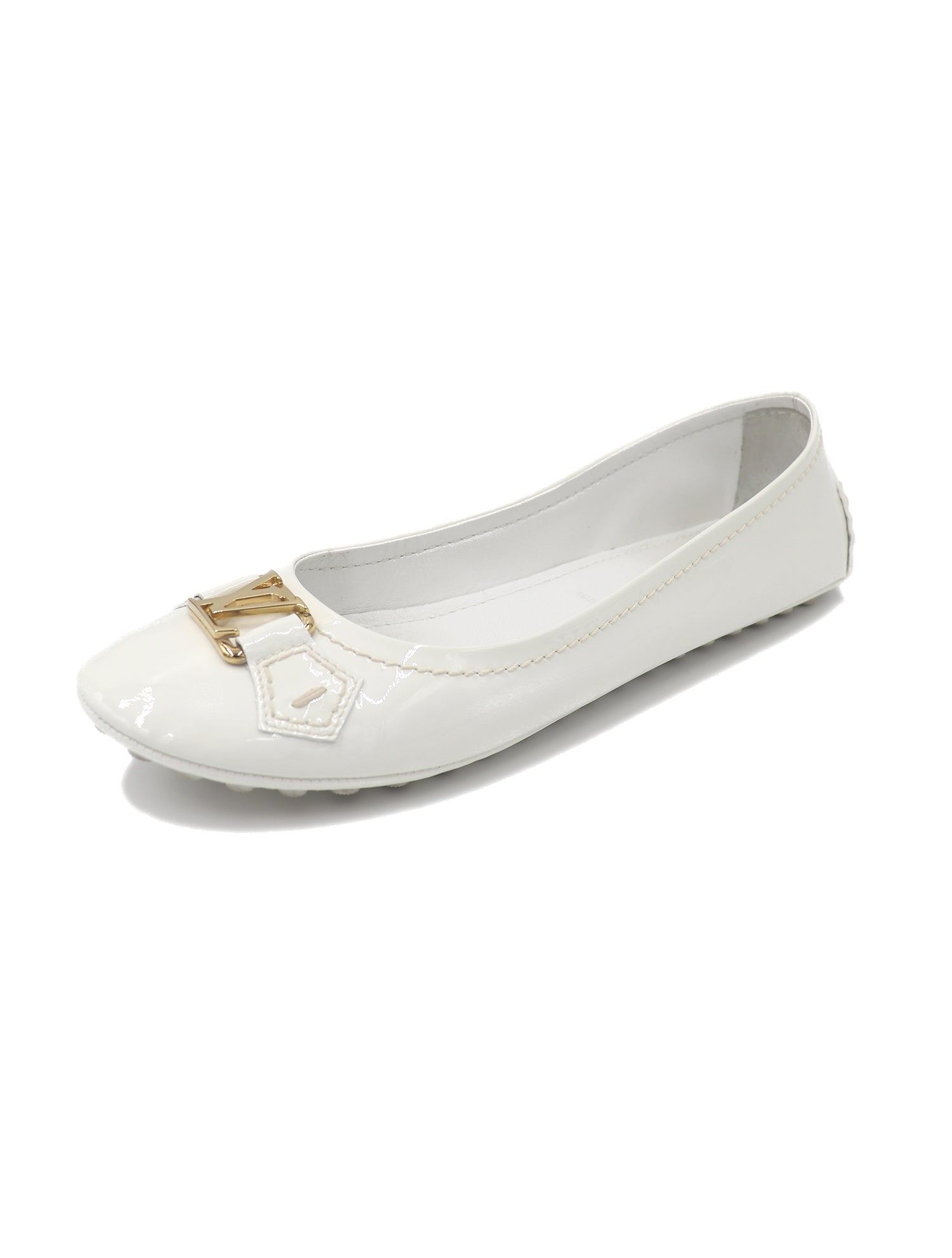 Louis Vuitton White Oxford Loafers