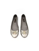 Load image into Gallery viewer, Louis Vuitton Grey Vernis Leather Oxford Ballerina Flats
