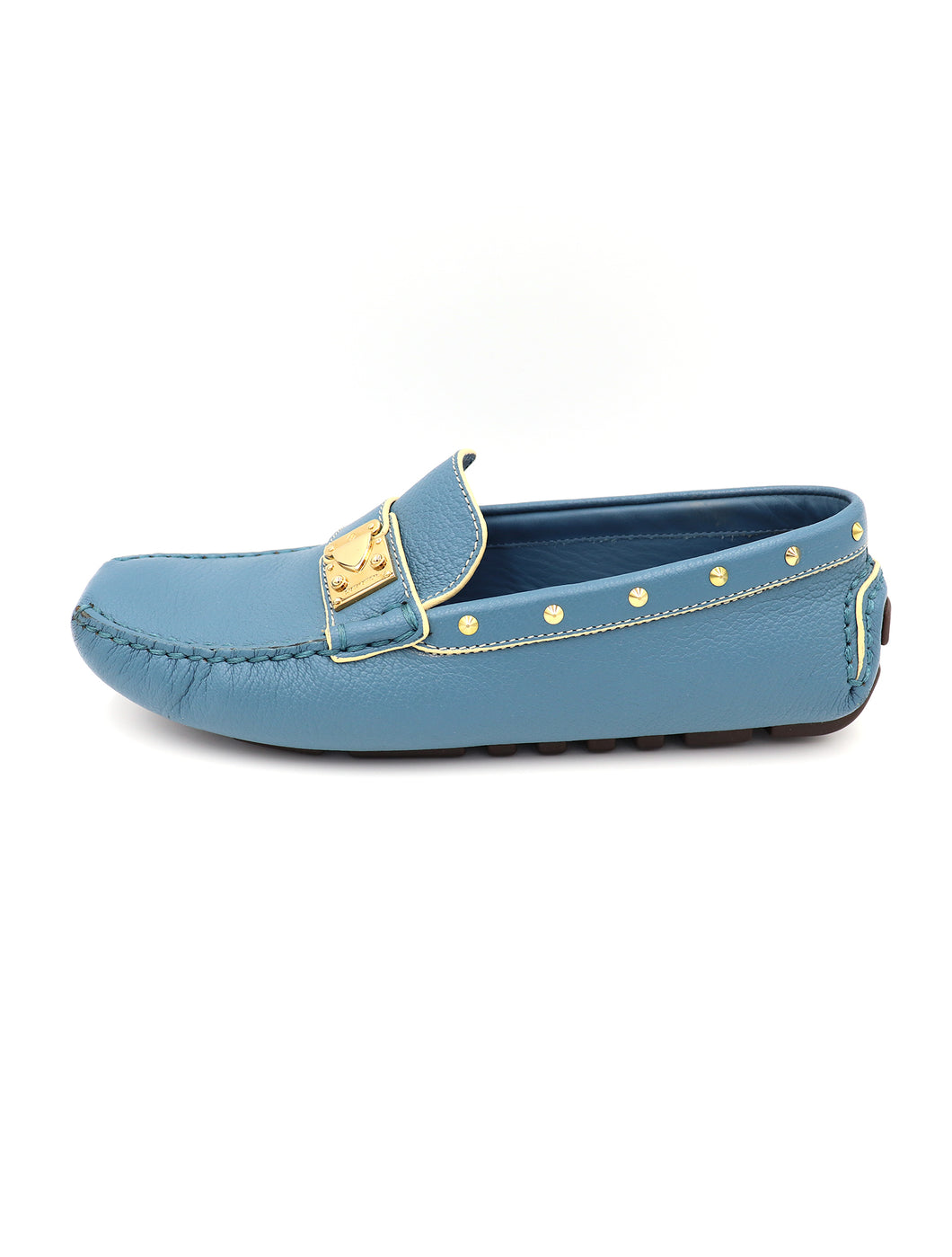 Louis Vuitton Suhali Studded Driving Loafers