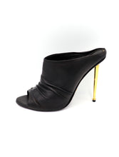 Load image into Gallery viewer, Tom Ford Ruched Leather Mules

