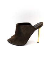 Load image into Gallery viewer, Tom Ford Suede Open-Toe Mules
