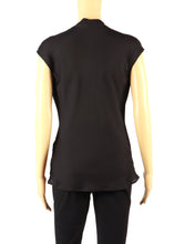Load image into Gallery viewer, Escada Silk Black Short Sleeve Top
