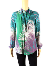 Load image into Gallery viewer, Gucci Silk Coral Print Blouse Top
