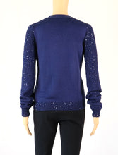 Load image into Gallery viewer, Yves Saint Laurent Blue Sparkle Shell &amp; Cardigan Set

