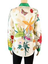 Load image into Gallery viewer, Gucci Silk Twill Floral Blouse Top
