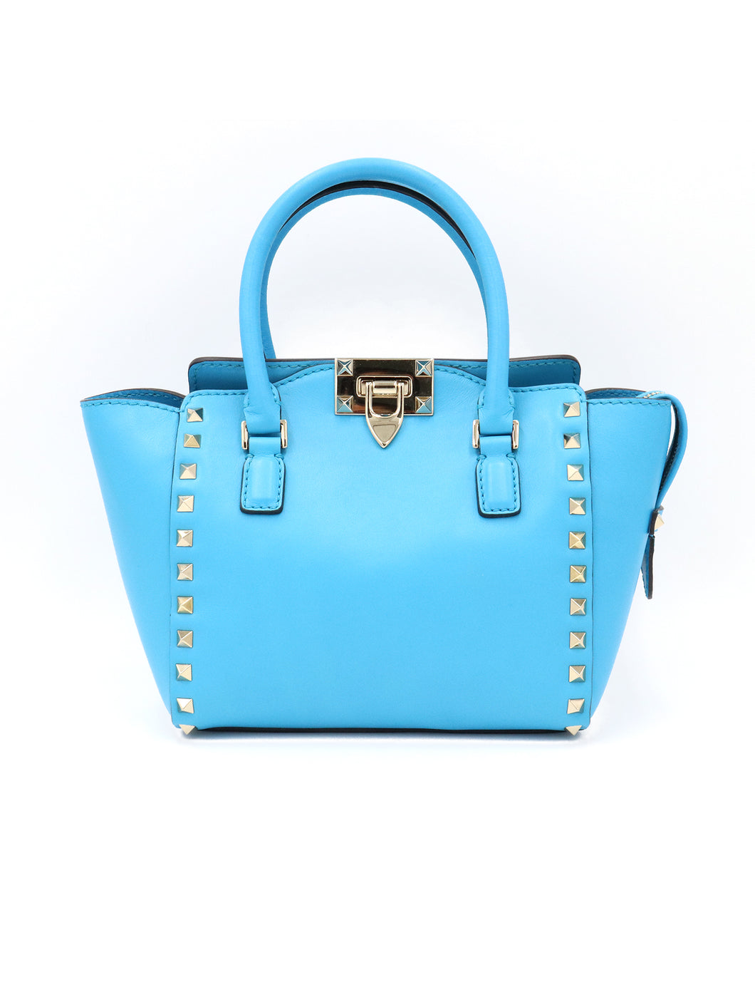 Valentino Leather Mini Rockstud Tote