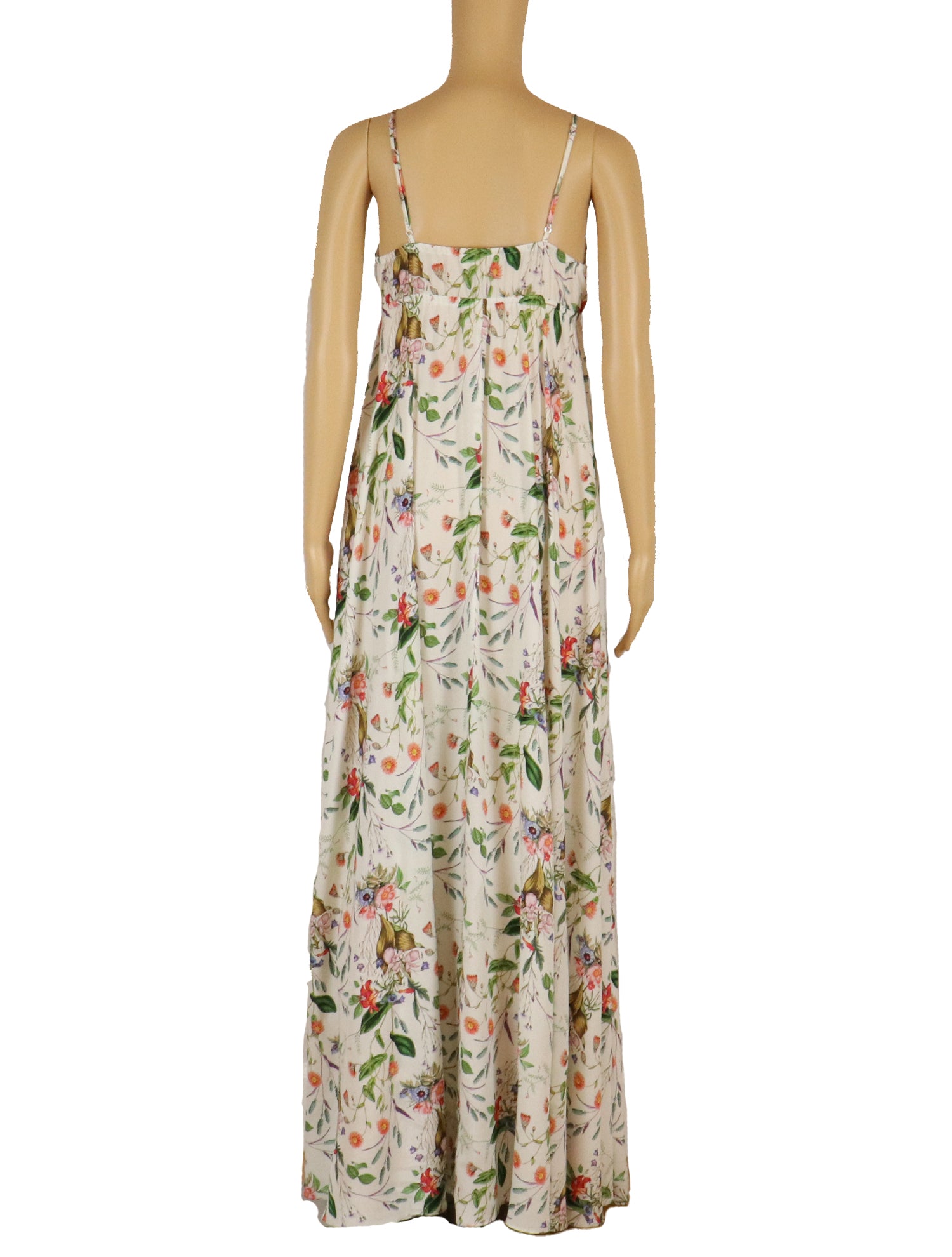 print empire waist maxi dress Floral Printed Strapless Formal Evening Dress with Empire Waist