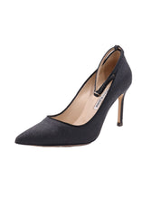 Load image into Gallery viewer, Manolo Blahnik Black Glitter Accent Pumps
