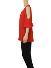 Load image into Gallery viewer, MICHAEL Michael Kors Ruffled Lace-Up Top
