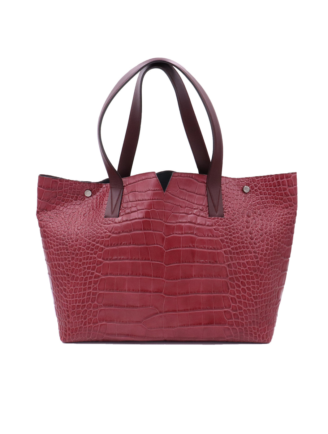 Vince Embossed Leather Tote Bag