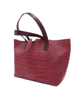 Load image into Gallery viewer, Vince Embossed Leather Tote Bag
