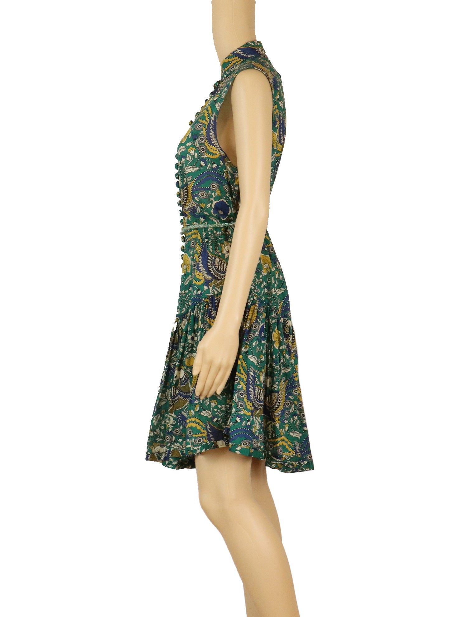 Zimmermann Edie Folk-Print Cotton Mini Dress Treasures From Angels Zimmermann Edie Folk-Print Cotton Mini Dress Treasures From Angels